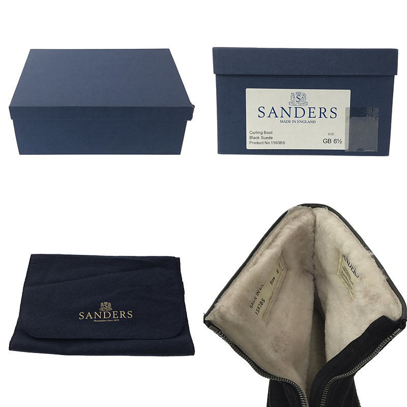 SANDERS / サンダース Curling Boot / カーリング スエード レザー ムートンブーツ