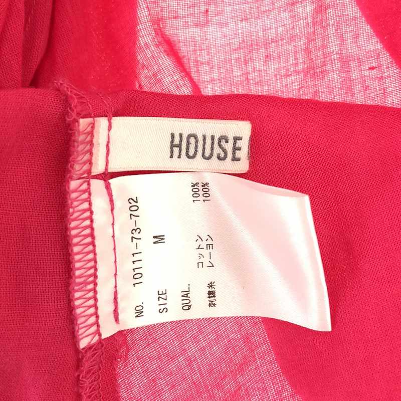 HOUSE OF LOTUS / ハウスオブロータス コットン プルオーバーブラウス