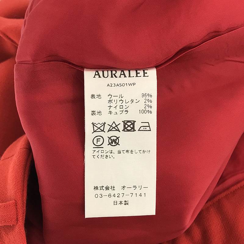 AURALEE / オーラリー TENSE WOOL DOUBLE CLOTH SLACKS / テンスウール ダブルクロス スラックス パンツ