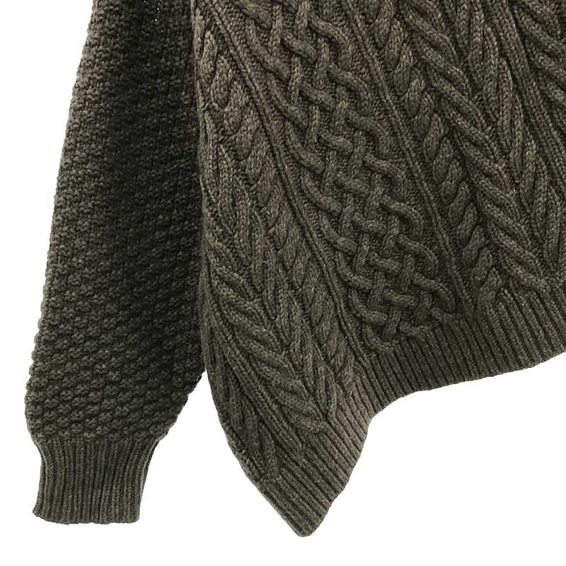 6(ROKU) / ロク WOOL CASHMERE CABLE TURTLE NECK ニット