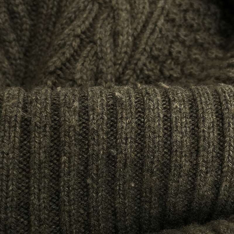 6(ROKU) / ロク WOOL CASHMERE CABLE TURTLE NECK ニット