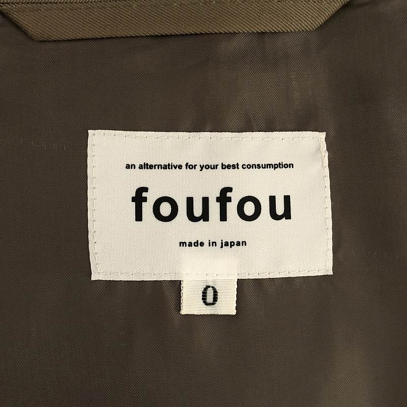 foufou / フーフー the trench coat ”tamamushi” ザ トレンチコート「玉虫」