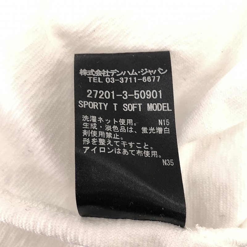 DENHAM / デンハム SPORTY SOFT MODEL パイル エルボーパッチ ロングスリーブ Tシャツ