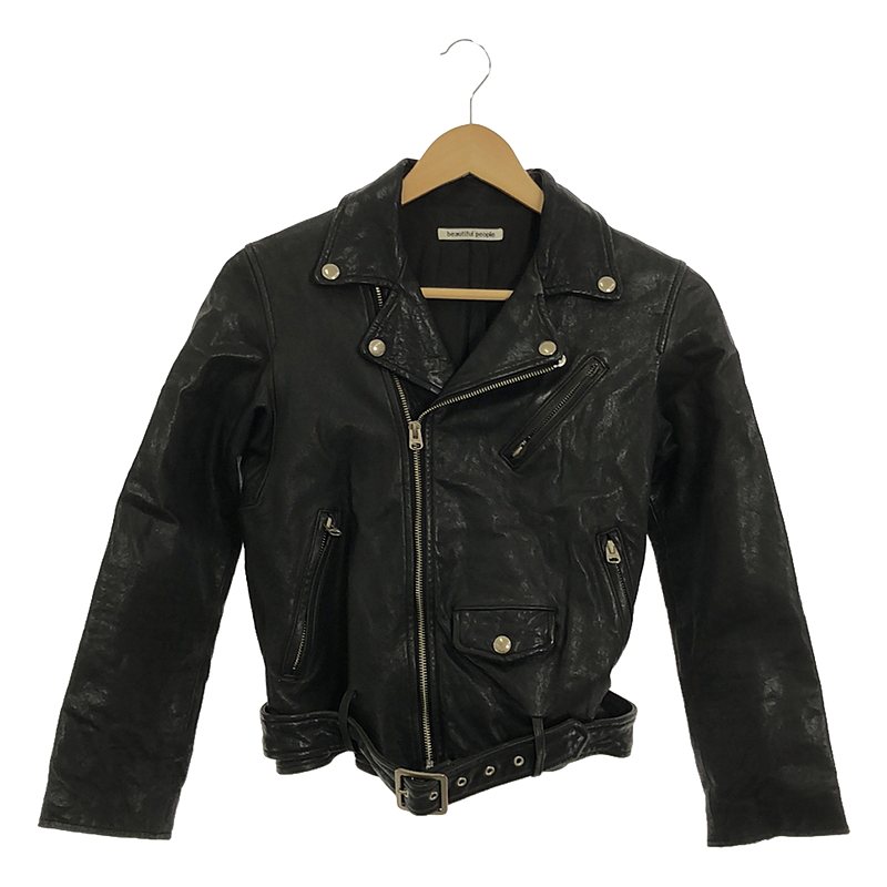 shrink leather riders jacket ライダースジャケット