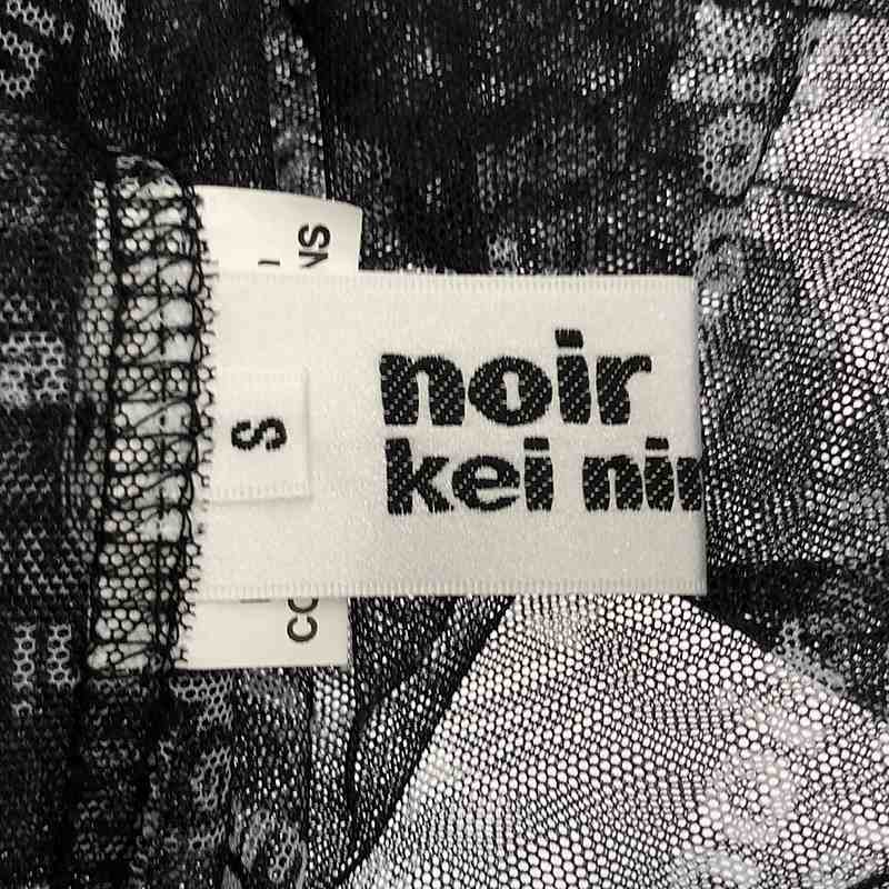 noir kei ninomiya / ノワールケイニノミヤ ロゴ シースルー ロングスリーブカットソー