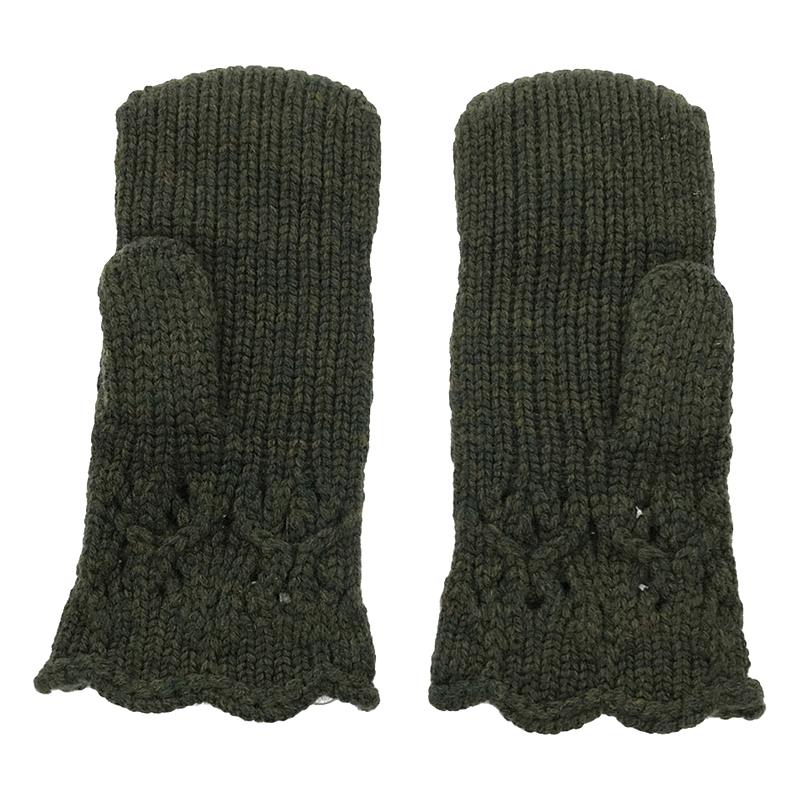 Mame Kurogouchi / マメクロゴウチ Floral Motif Hand－Knitted Gloves / グローブ 手袋