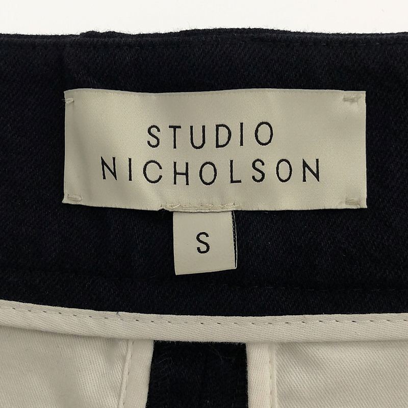 Studio Nicholson / スタジオニコルソン BUSHEL WOOL TWILL VOLUME PANT ウールツイル 2タック ワイドパンツ