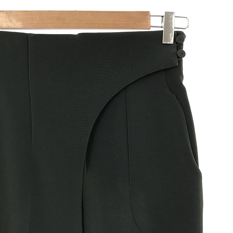 Mame Kurogouchi / マメクロゴウチ Acetate Polyester Cropped Trousers / アセテート スラックスパンツ