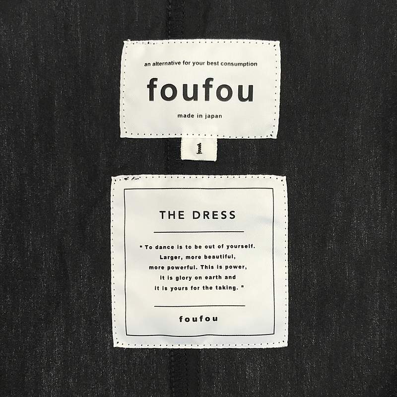 foufou / フーフー THE DRESS #01 rendezvous shirts one piece シャツワンピース