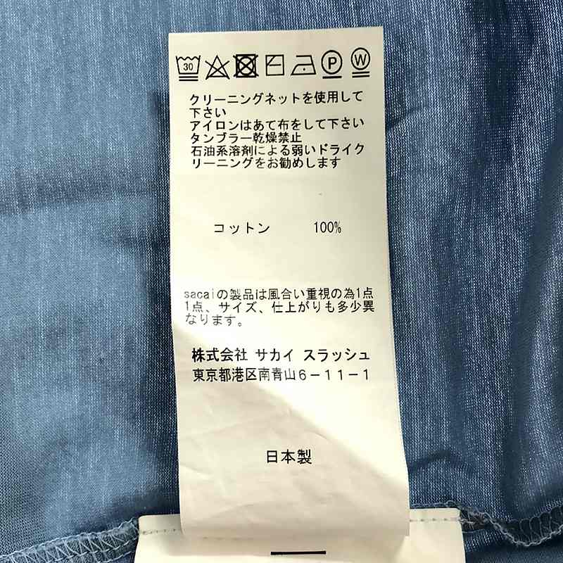 sacai / サカイ パネル切替 ポケットTシャツ