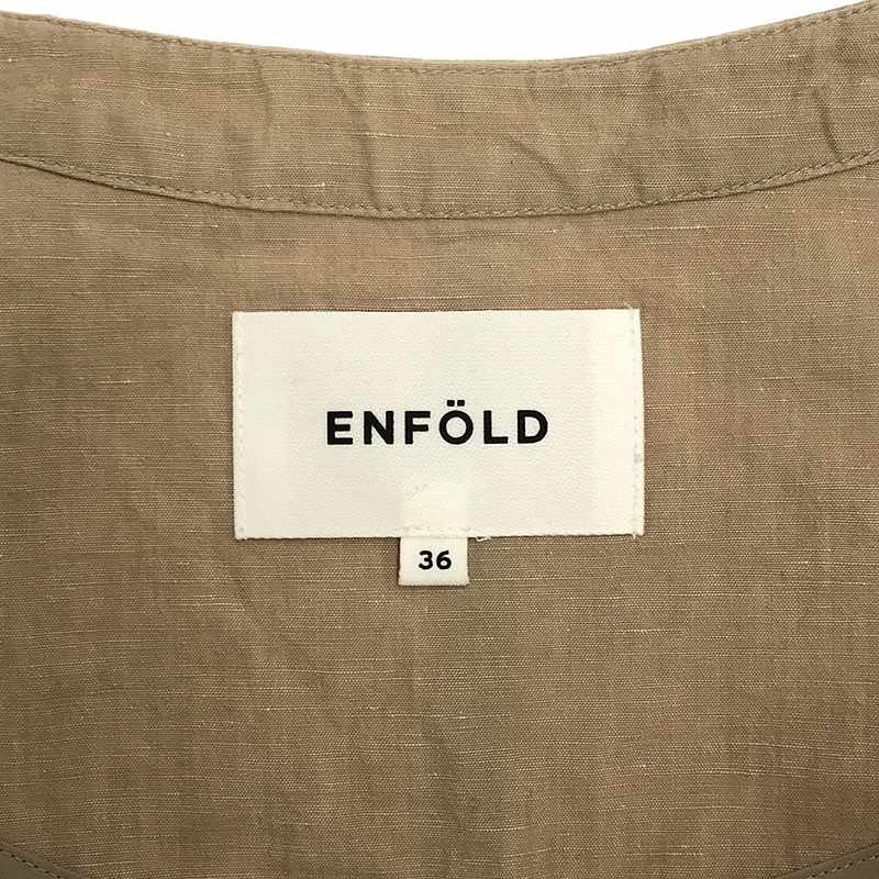 ENFOLD / エンフォルド リネンガウンコート