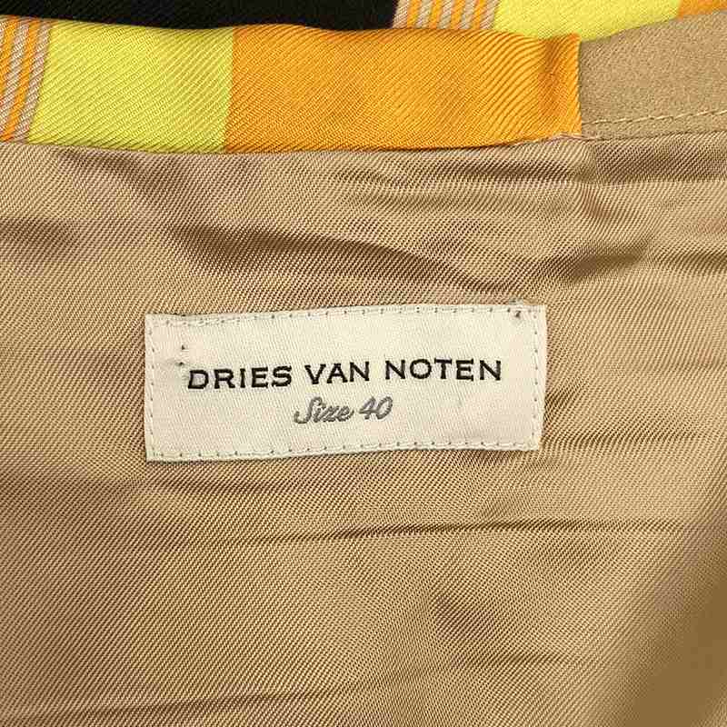 DRIES VAN NOTEN / ドリスヴァンノッテン フラワー柄 スカーフドッキング スカート