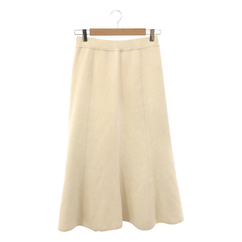 Knit Flare Skirt ウール ロングスカート