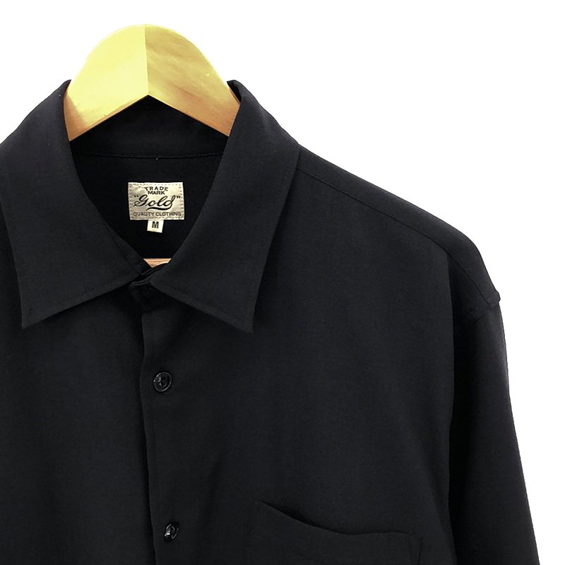 GOLD / ゴールド東洋エンタープライズ CRAPE TWILL REGULAR COLLAR SHIRT クレープツイル レギュラーカラーシャツ
