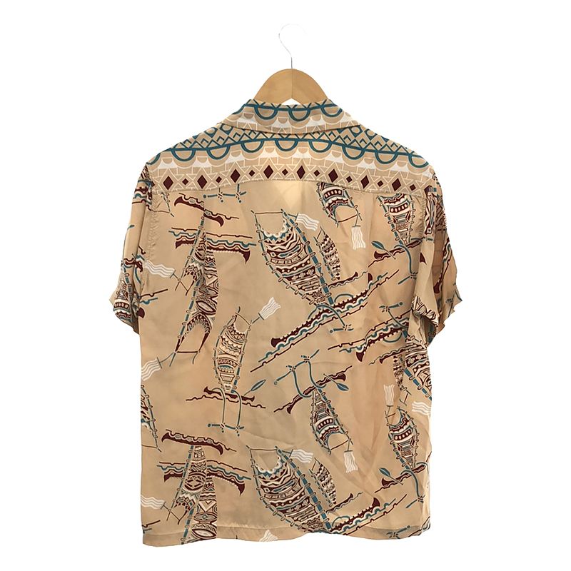 SUN SURF / サンサーフ RAYON HAWAIIAN SHIRT / POLYNESIAN CANOE / SS38323 レーヨン オープンカラー アロハシャツ