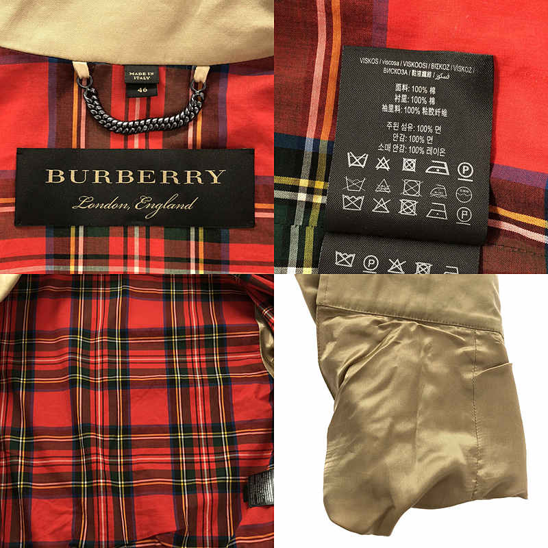 Burberry / バーバリー メモリアル スケッチ プリント ジャケット / 総裏地 タータンチェック