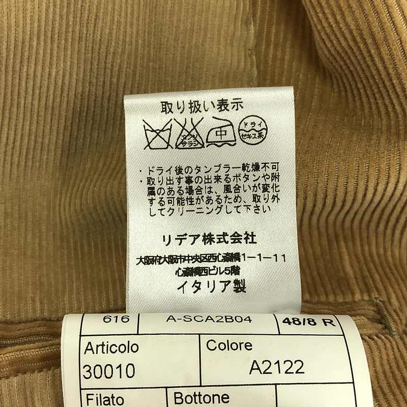 その他 ストレッチコーデュロイ 2B テーラードジャケット