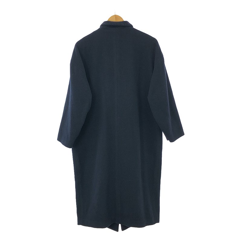 mizuiroind / ミズイロインド ウール スタンドカラー シングル コート / 総裏地
