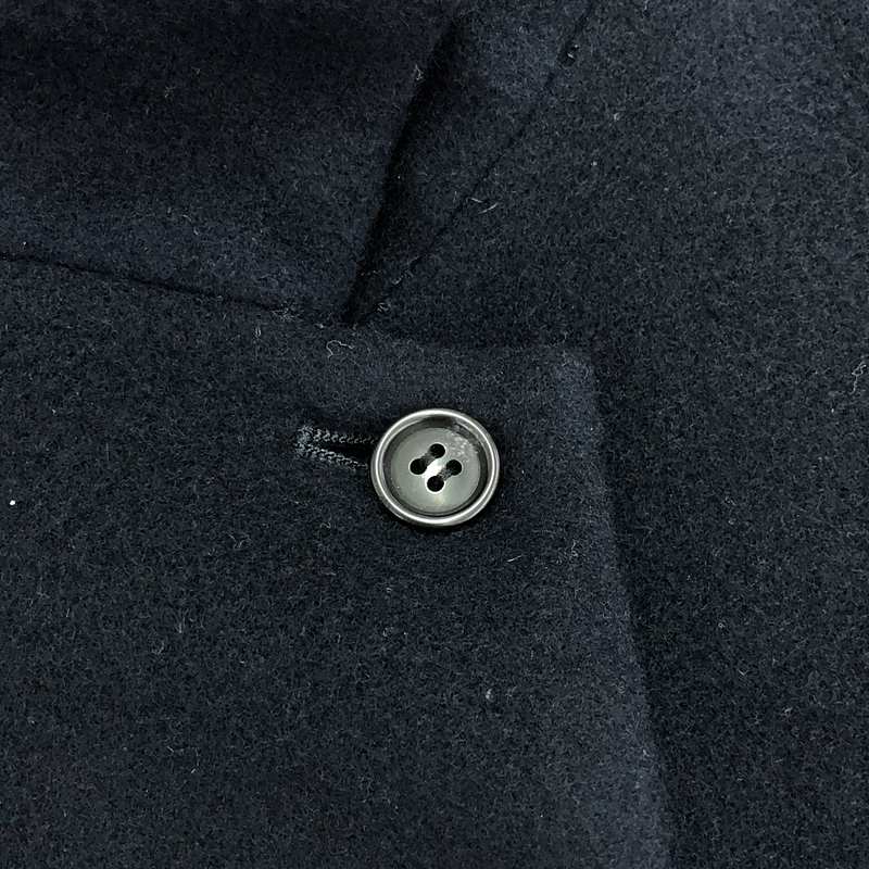 mizuiroind / ミズイロインド ウール スタンドカラー シングル コート / 総裏地