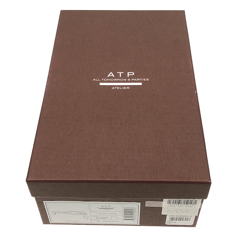 ATP atelier / エーティーピーアトリエ レザー トング ヒール サンダル