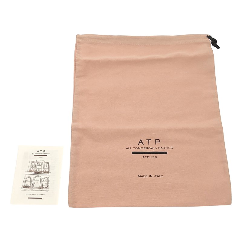 ATP atelier / エーティーピーアトリエ レザー トング ヒール サンダル