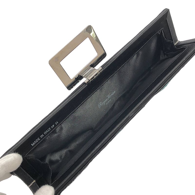 Roger Vivier / ロジェ・ヴィヴィエ メタリック テープリボン クラッチバッグ