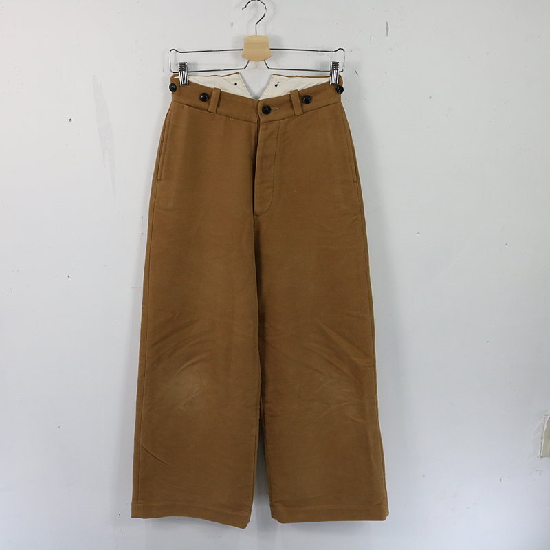 WIDE CHINO COTTON SUEDE コットンスエード ワイドチノパンツ