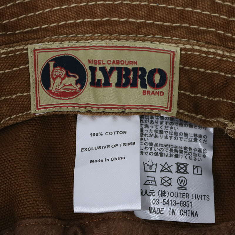 NIGEL CABOURN LYBRO / ナイジェルケーボン ライブロ 10ozコットンダックキャンバスバケットハット