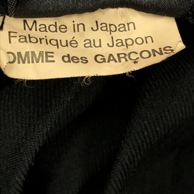 BLACK COMME des GARCONS / ブラックコムデギャルソン ポリエステル縮絨 ボア ジャンパースカート