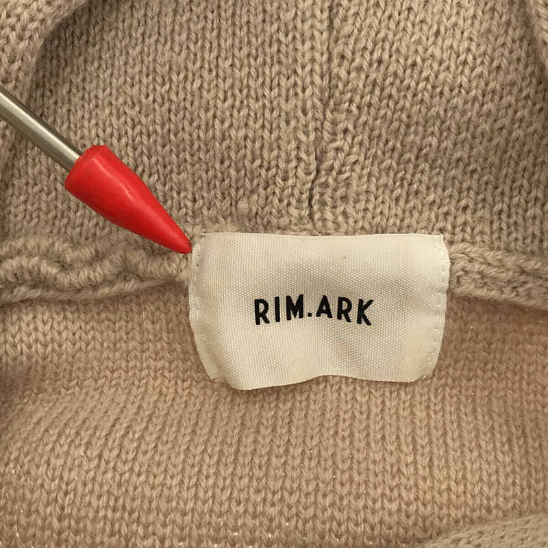 RIM.ARK / リムアーク Highneck knit hoodie ハイネック ニットパーカー