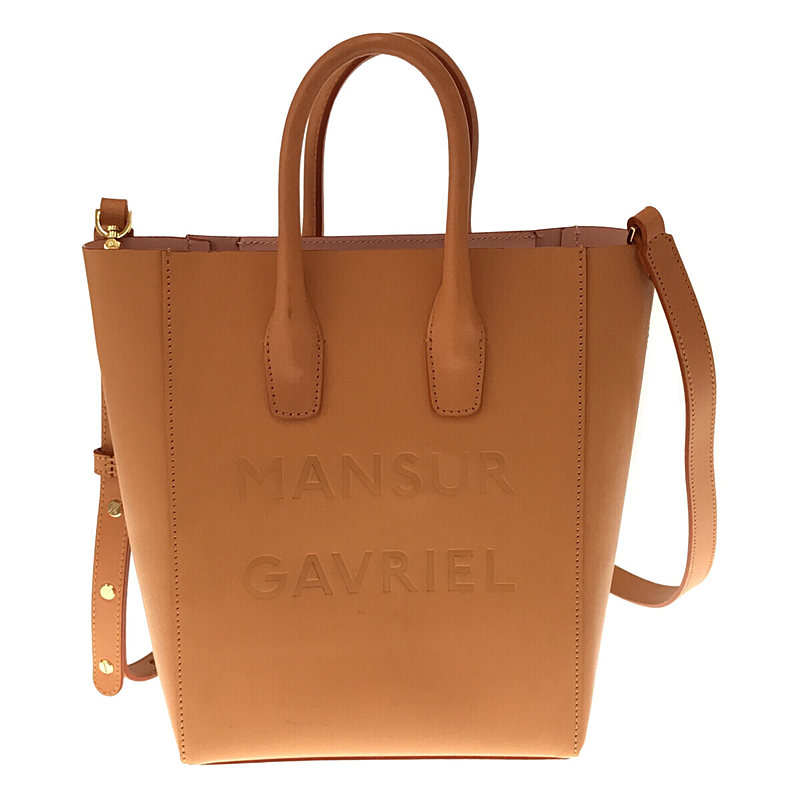 美品 MANSUR GAVRIEL  オールレザー 2way トートバッグ 黒みららショップショルダーバッグ