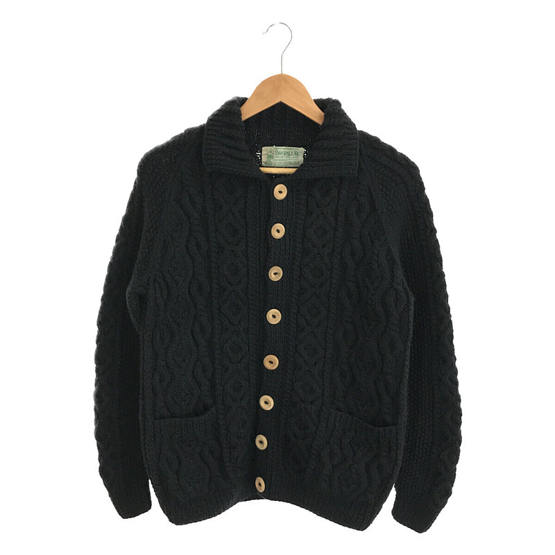 3A LUMBER CARDIGAN 緑タグ アランニット カーディガン