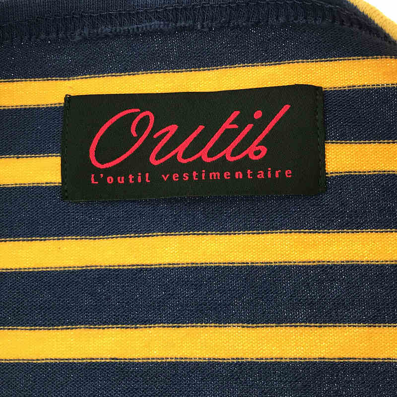 OUTIL / ウティ TRICOT AAST (Unisex)  トリコア ボーダー オーバーサイズ バスク シャツ ユニセックス
