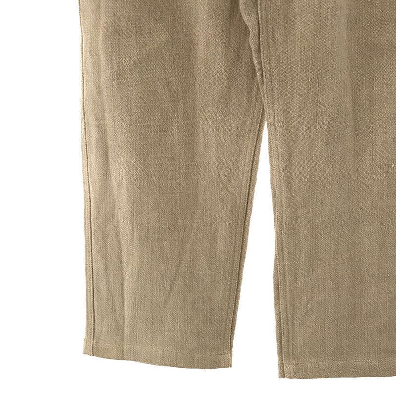 JAMES COWARD / ジェームスカワード CANADA製 LINEN 100% STAIGHTFORWARD PANT リネン パンツ