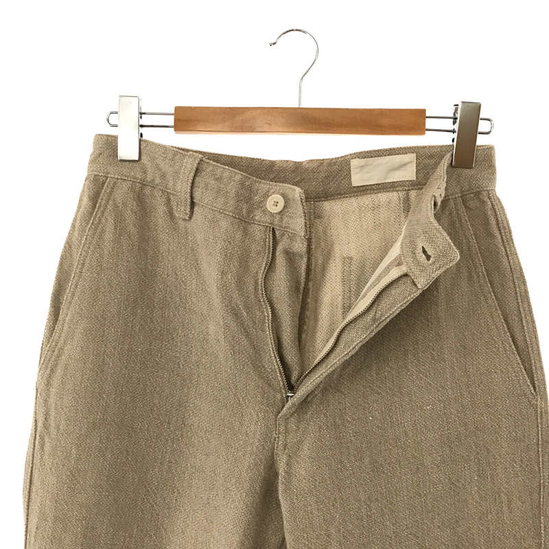 JAMES COWARD / ジェームスカワード CANADA製 LINEN 100% STAIGHTFORWARD PANT リネン パンツ