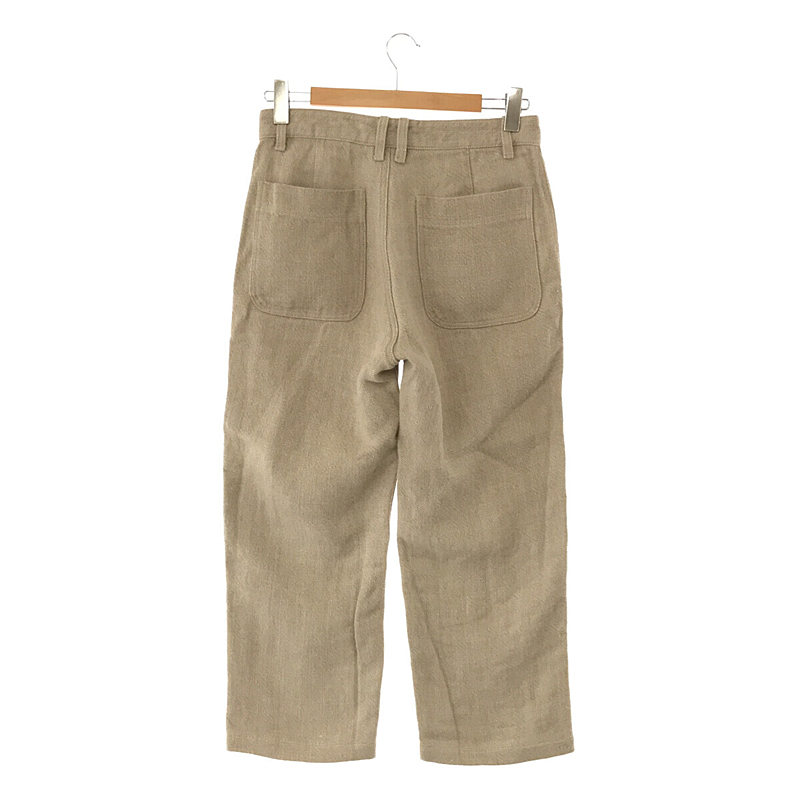 JAMES COWARD / ジェームスカワード CANADA製 LINEN 100% STAIGHTFORWARD PANT リネン パンツ