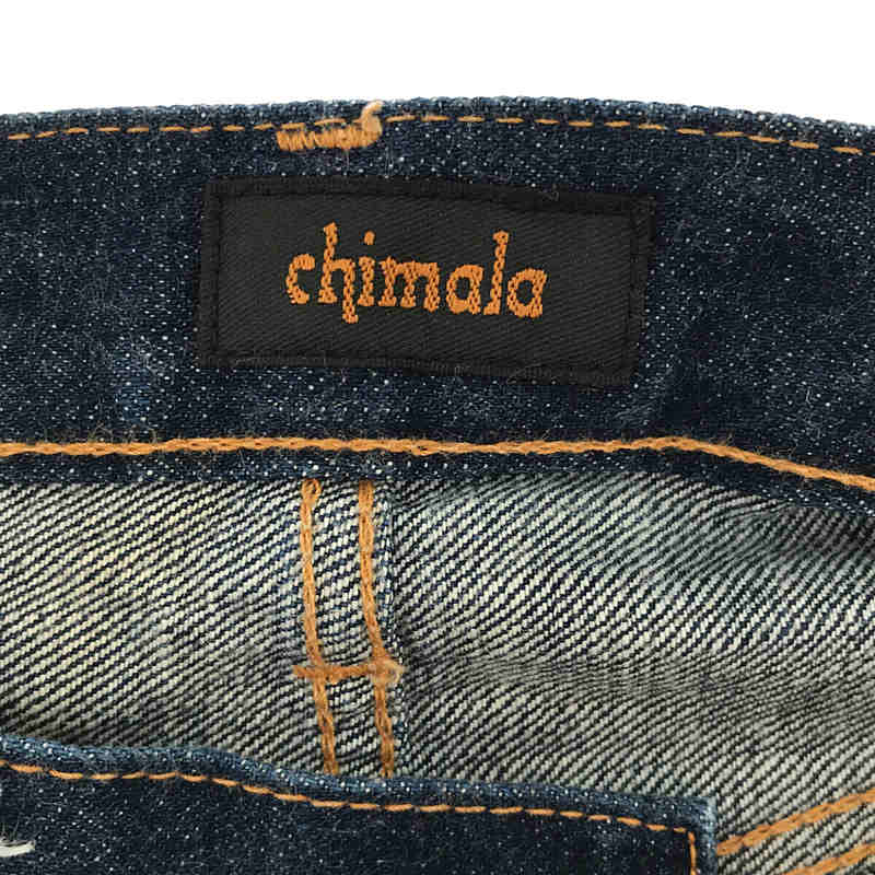 chimala / チマラ 5P ドーナツボタン 濃紺 セルビッチ デニム パンツ