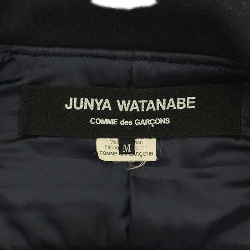 JUNYA WATANABE / ジュンヤワタナベ ウールメルトン ダッフル ポンチョ ケープ コート