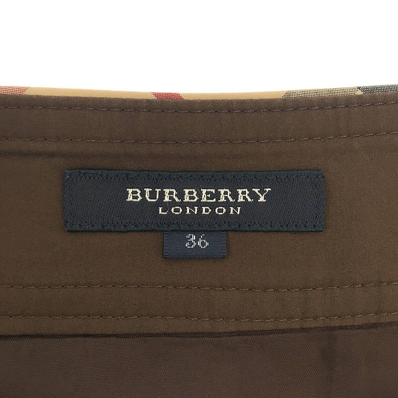 BURBERRY LONDON / バーバリーロンドン コットン ギャザー フレア スカート