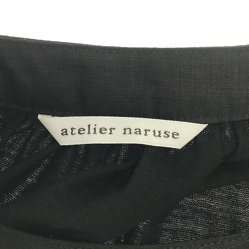 atelier naruse / アトリエナルセ wool＆linen bosom shirt cut and sew ウール＆リネンブザムシャツカットソー 