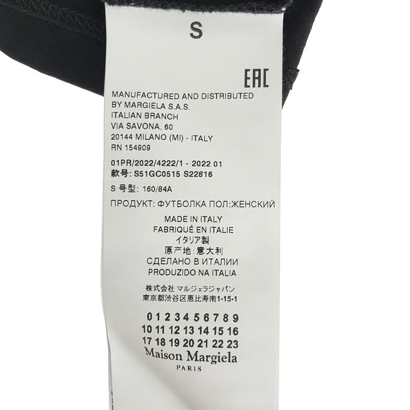 Maison Margiela / メゾンマルジェラ S51GC0515 フォントジェネレーター Tシャツ BK
