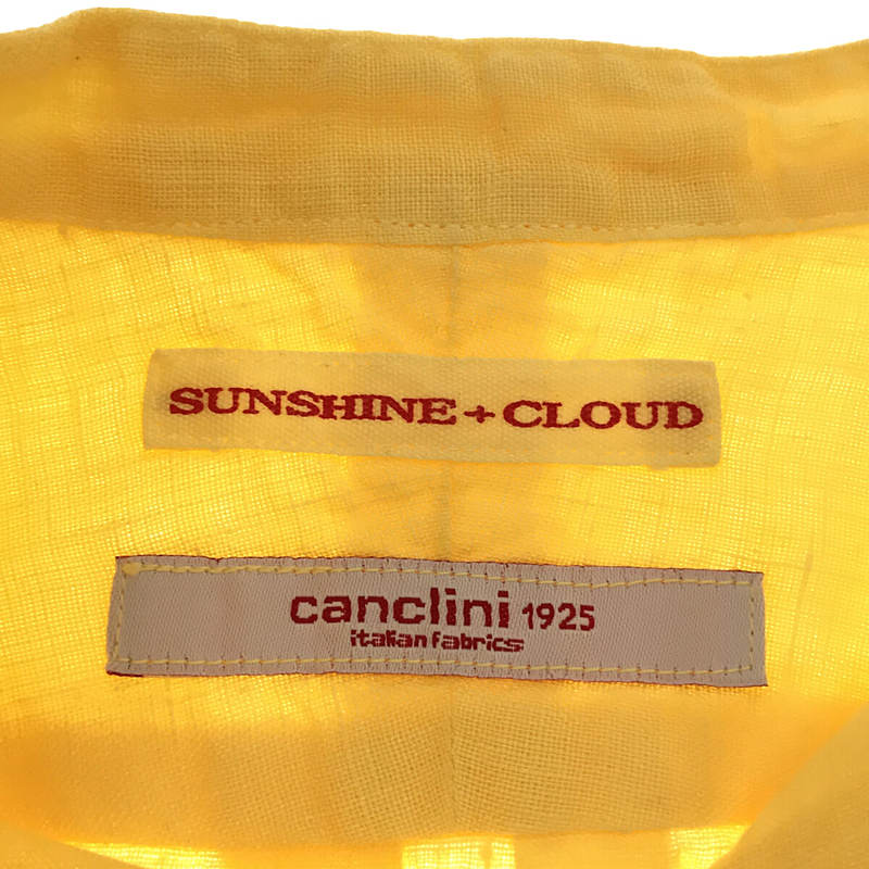 sunshine+cloud / サンシャインクラウド CANCLINI LINEN スタンドカラー リネン シャツ