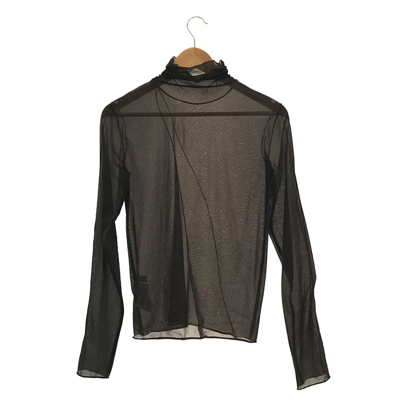 PUBLIC TOKYO / パブリック トウキョウ シースルーメローハイネック カットソー