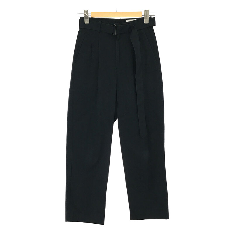 belted straight pants  ベルテッドストレートパンツ