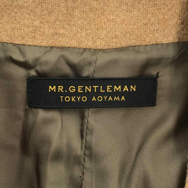 Mr.GENTLEMAN / ミスタージェントルマン カシミヤウール 金ボタン ダブル チェスター ロング コート