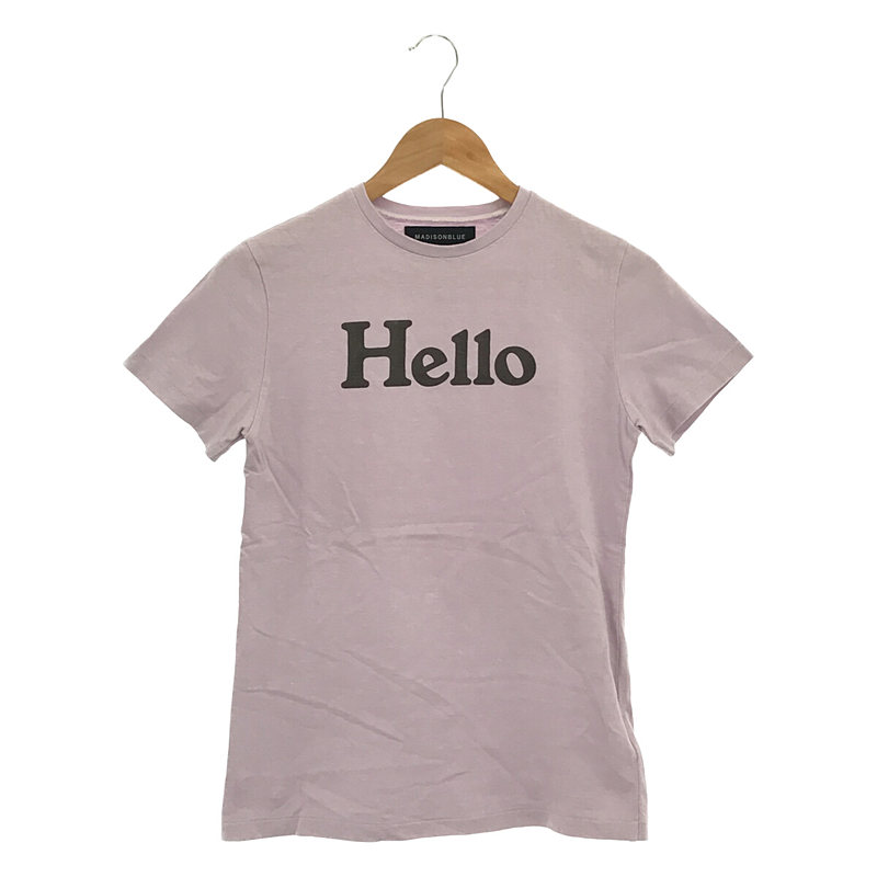 保存版 MADISONBLUE CREW hello NECK crewneck TEE通販 tee XS 00 レディース