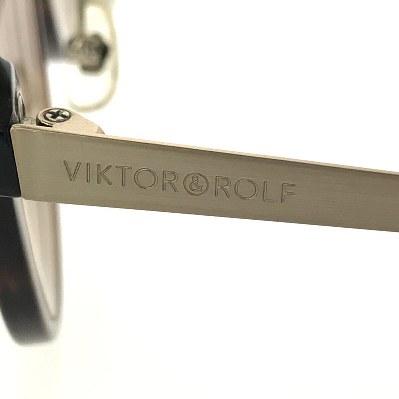 VIKTOR&ROLF / ヴィクター＆ロルフ 鼈甲 切替 アイウェア メガネ 眼鏡 ケース付き
