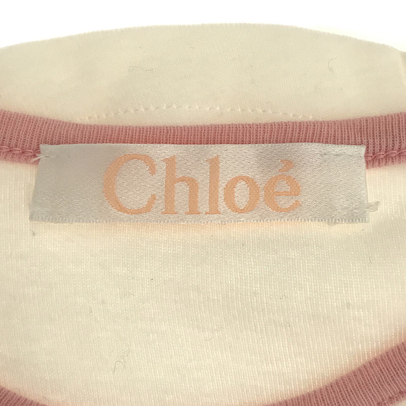 Chloe / クロエ 両面プリント ラグラン リンガーT カットソー