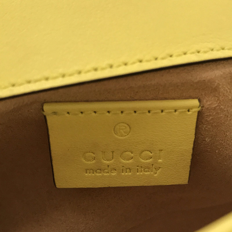 GUCCI / グッチ 476433 GGマーモント キルティング レザー スーパーミニバッグ ショルダーバッグ  箱・保存袋有