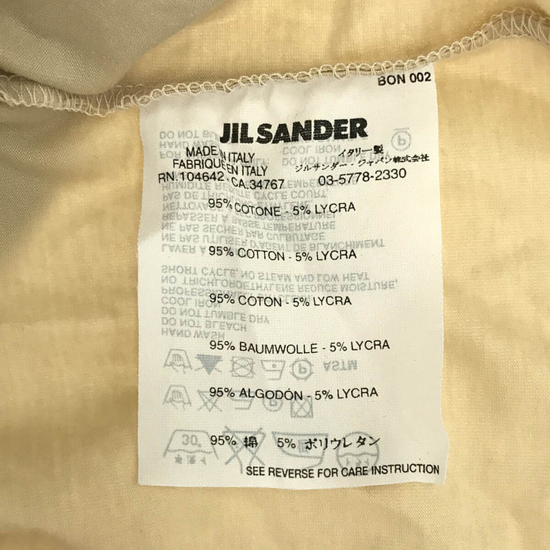 JIL SANDER / ジルサンダー ギャザー ノースリーブTシャツ